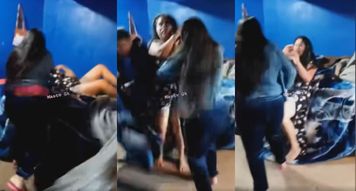 Mujer encontró a su hermana en pleno acto con su marido y se van a los golpes (Vídeo)