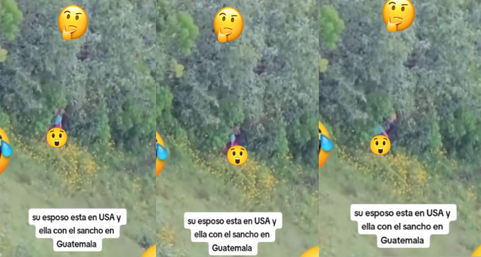 Fotógrafo graba a pareja teniendo intimidad en el monte (Video)