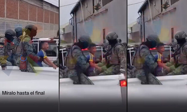 Madre utiliza la presencia del ejército para darle una tremenda lección de vida a su hijo (Video)