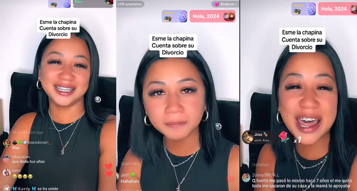Esme La Chapina cuenta su historia sobre su divorcio y suelta el llanto